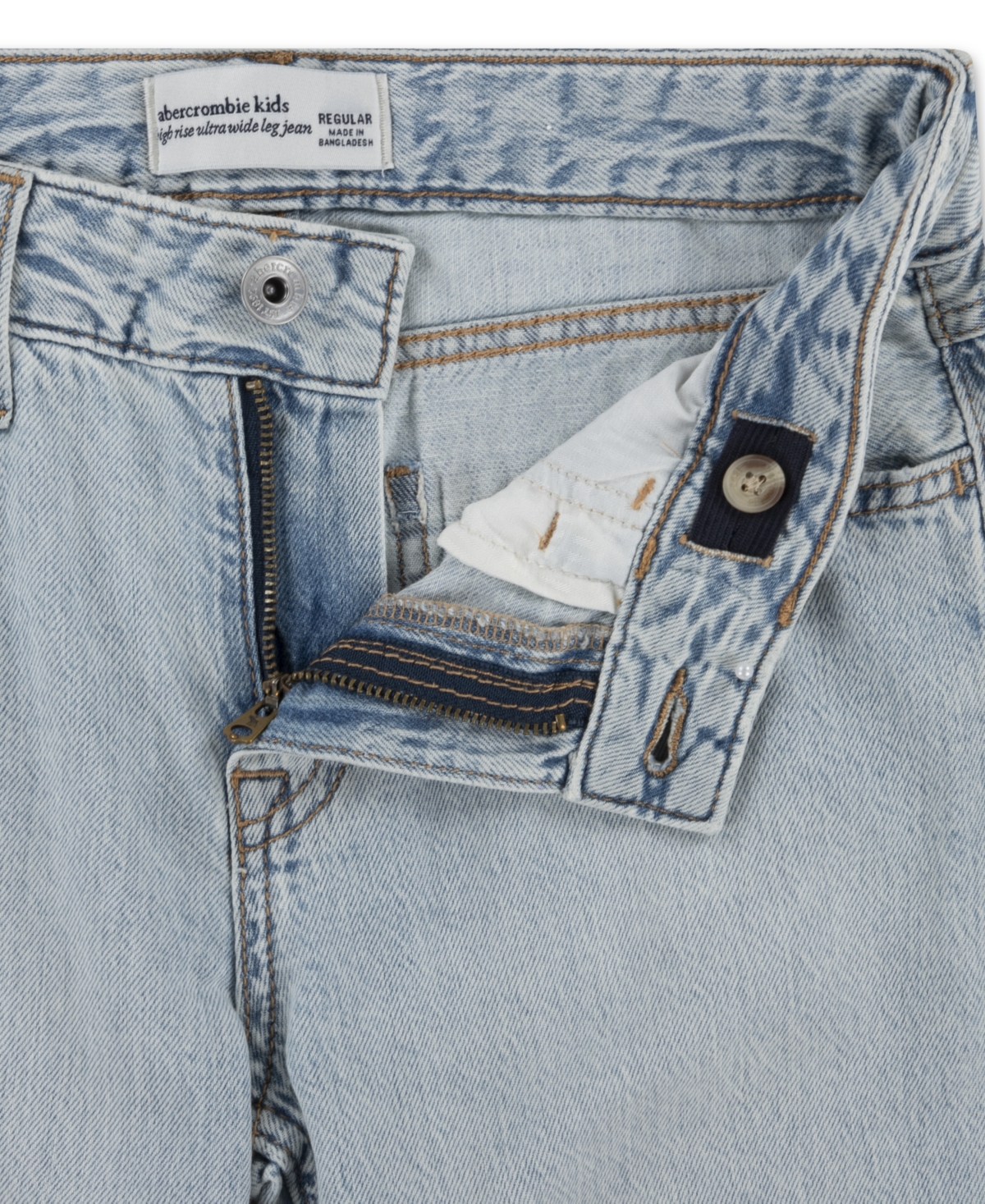 abercrombie kids Girls' High-Rise Destroyed Lace Jeans