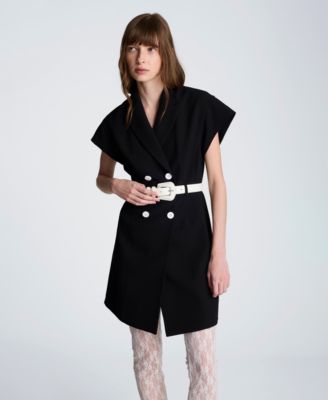 Women's Drop Shoulder Trench Mini Dress