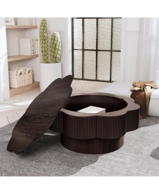 Modern Plum Blossom Coffee Table with Storage