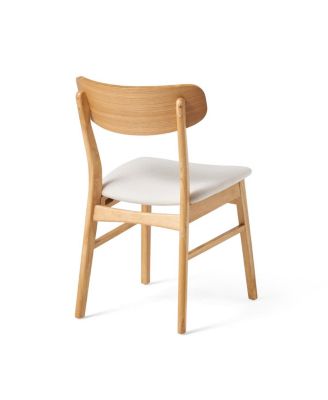 5-Piece Dining Table Set with Solid Wood Frame Table and 4 Upholstered Chairs