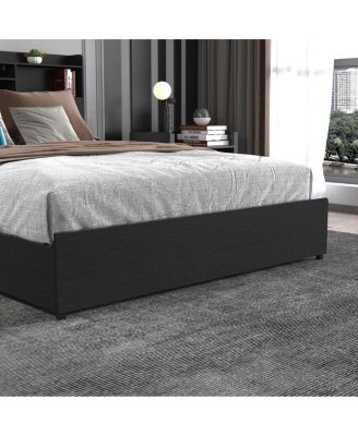  Full Bed Frame with 4 Storage Drawers, Headboard, LED & Charging Station