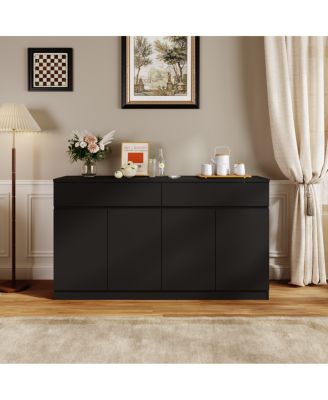 Sideboard Buffet Cabinet with Storage, Large Kitchen Cabinet with 2 Drawers