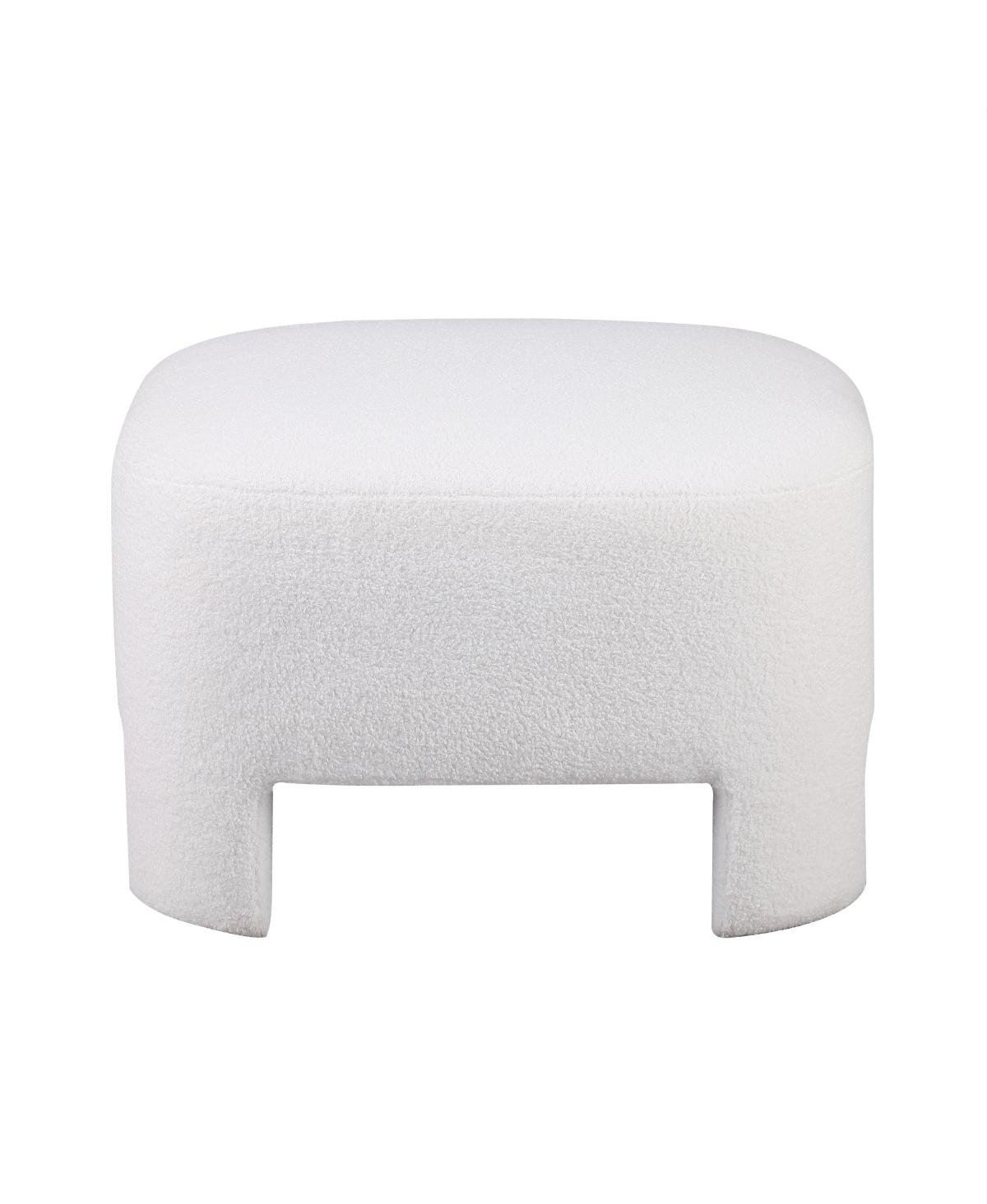 Streamdale Furniture Sherpa Sofa Ottoman, No Assembly Required