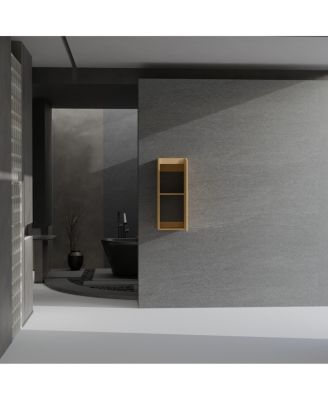 Bamboo side pressing process large capacity wall cabinet