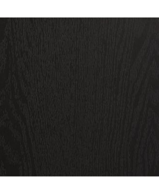 Lighted Glass Curio Cabinet with Adjustable Shelves - Black