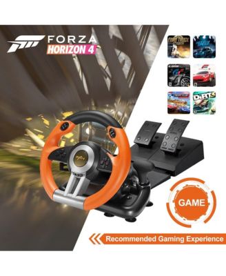 V3 PRO 180 USB Orange Racing Wheel With Pedals.