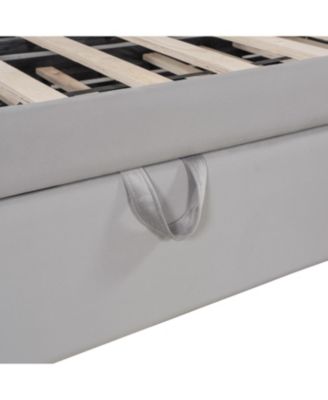 Upholstered L-Shaped Daybed with Twin Trundle