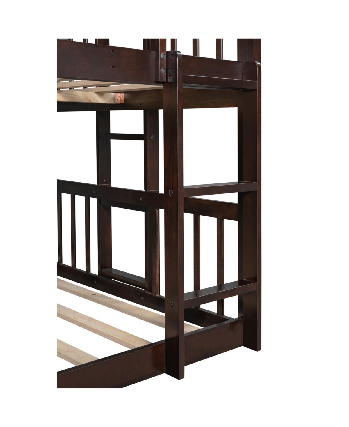 Streamdale Furniture Triple Full Bunk Bed with Ladder & Slide