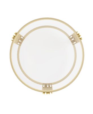 Living Room Table Set: 3-Piece Round Glass & Gold Metal Tables