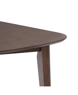 Triangular Wood Table - Modern Space-Saving Geometric Side Table.