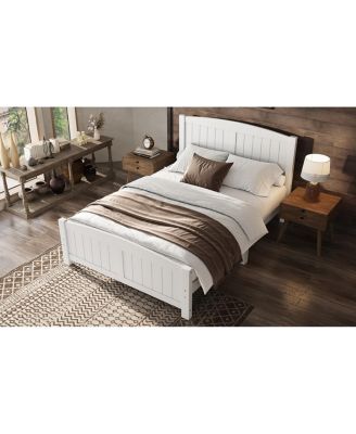 Platform Bed, Solid Wood, No Box Spring Needed