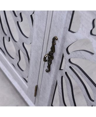 49" Countertop Sideboard with 3 Mirrored Doors & Adjustable Shelves