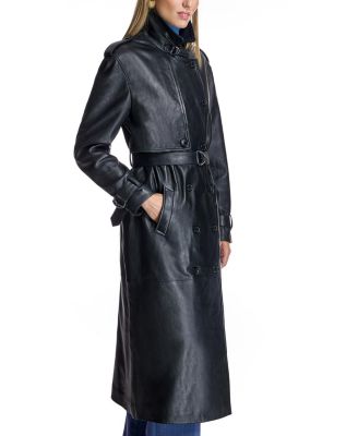 Women's Leather Trench