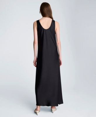 Women's Scoop Neck Long Slip Dress