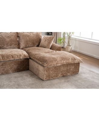 Cloud Sectional Couch with L-Shape Chaise, Modern Modular Sofa