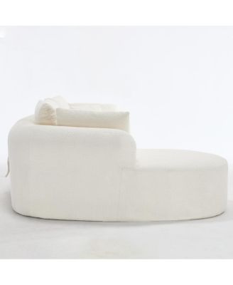 Modern Cloud Sofa with 7 Pillows & L-Shape Modular Design