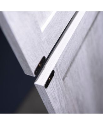 Streamdale 67.4"H 4-Door Mirrored Accent Storage Cabinet for Corner, Entryway, Living Room, Bedroom, Kitchen