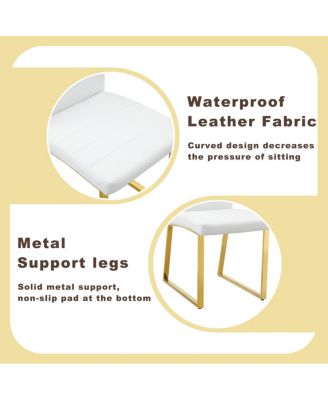 2-Pack Heavy-duty Chairs: 2.1" Cushion, Iron Frame, Home/Office, Great Value