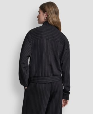 Women's Full-Zip Pinstripe Track Jacket