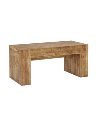 Farmhouse Coffee Table with Hidden Storage Drawer