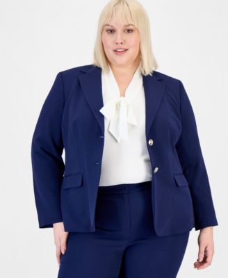 Plus Size Two-Button Blazer