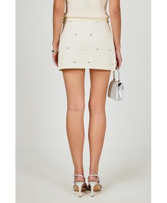 Women's Bow Detail Mini Skirt