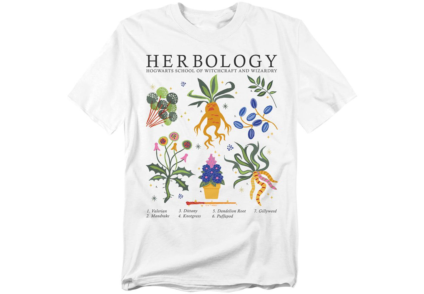 Мужская футболка Harry Potter Herbology, цвет: Белый — фото 1