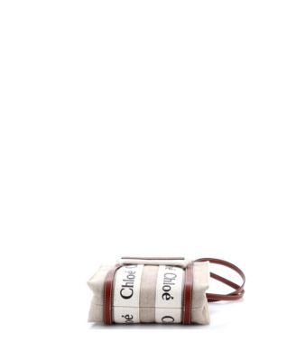 Mini Woody Convertible Tote Canvas with Leather