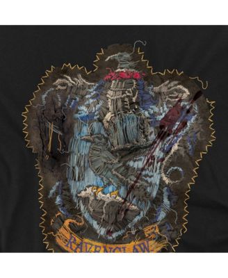 Men's Ravenclaw Knitted Patch Damaged T Shirt