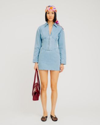 ronny kobo women's maddix denim mini dress Ronny Kobo Maddix Denim Mini Dress