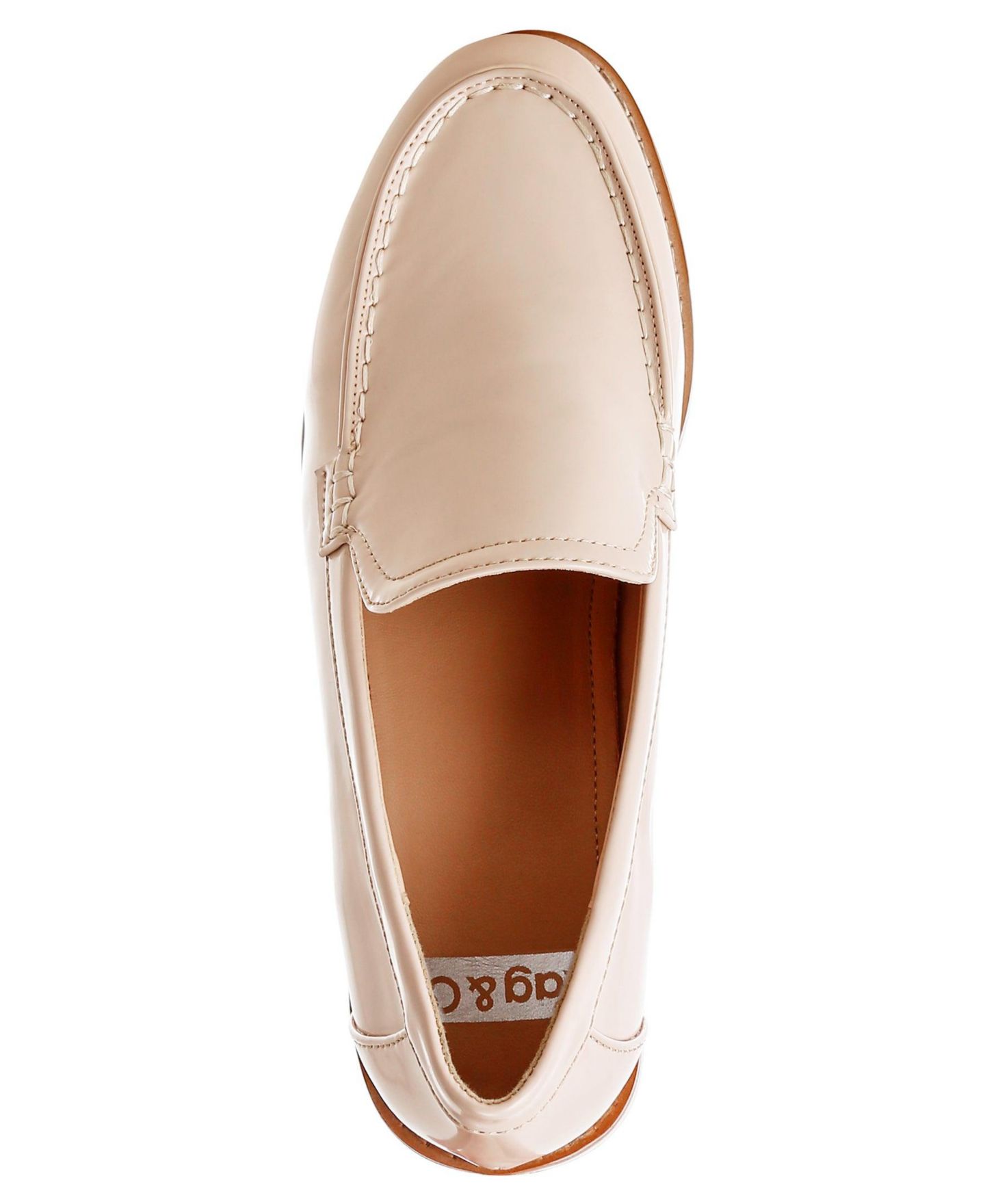 Женские туфли Rag & Co Corleone Pleather Stacked Heel, цвет: Бежевый — фото 6