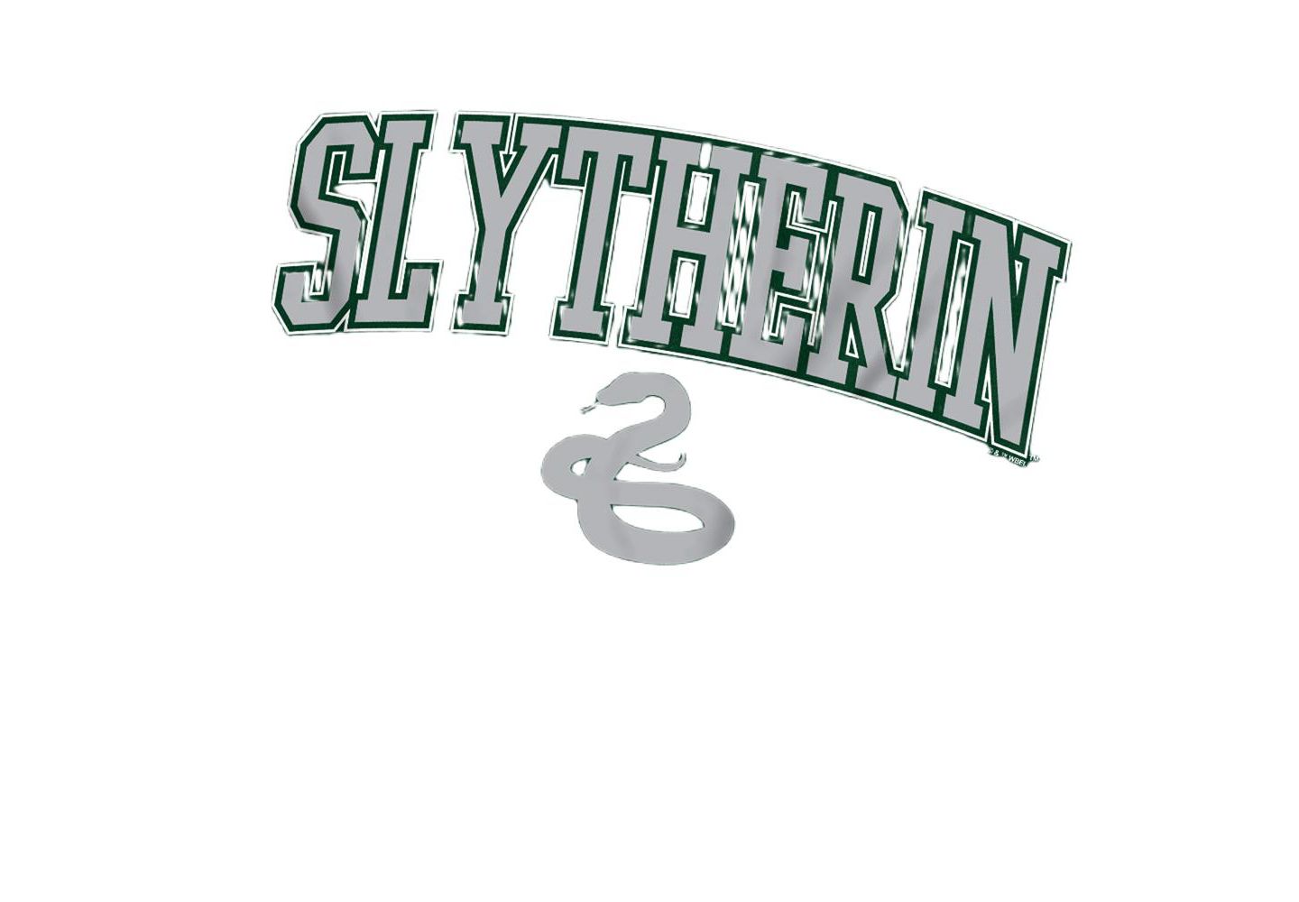 Мужская футболка Harry Potter Slytherin Arched Snake, цвет: Тёмно-зелёный — фото 2