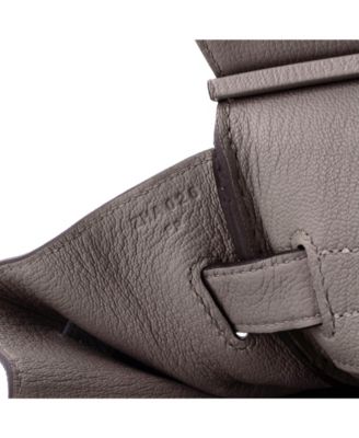 Birkin 30 Handbag Grey Novillo with Gold Hardware