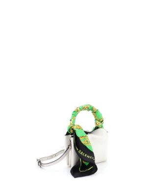 XS Flap Scarf Top Handle Bag Leather