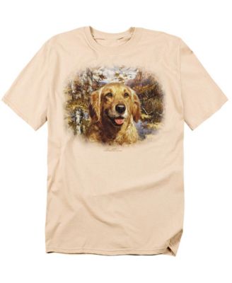 Men's Wildlife Golden Retriever Head Graphic T-Shirt