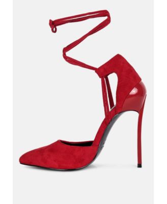 RULE-BREAKER Womens Lace Up Stiletto Sandals