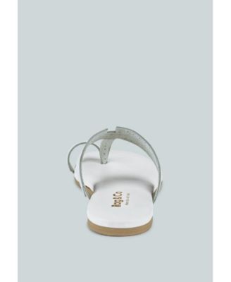 MILA Womens Toe Ring Thong Slip On flats