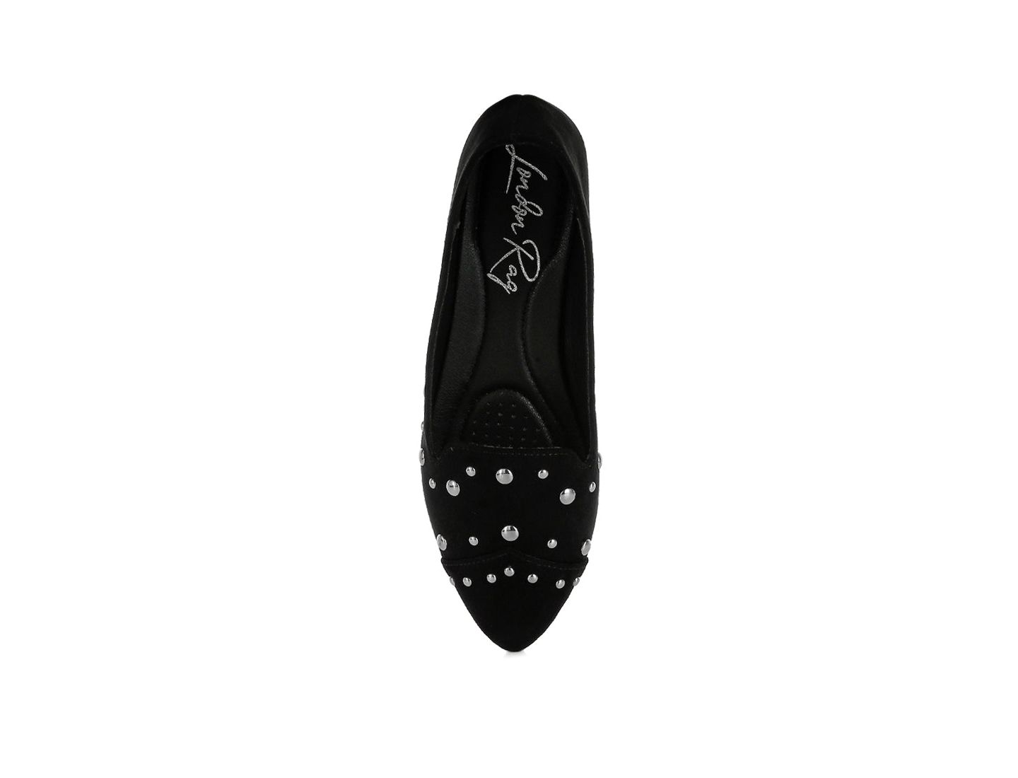 Женские балетки London Rag Olesia Stud Emebllished Ballet Flats, цвет: Чёрный — фото 7