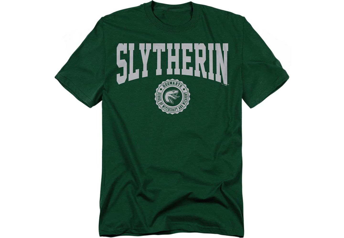 Мужская футболка Harry Potter Slytherin Seal, цвет: Тёмно-зелёный — фото 1