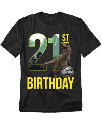 Men's Jurassic World 21st Birthday T-Rex T Shirt