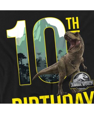 Men's Jurassic World 10th Birthday T-Rex T Shirt