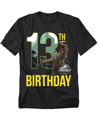 Men's Jurassic World 13th Birthday T-Rex T Shirt