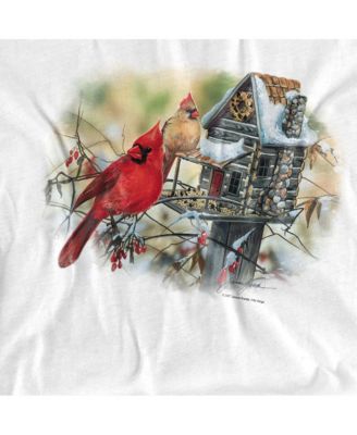 Men's Wildlife Cardinals Rustic Retreat T Shirt