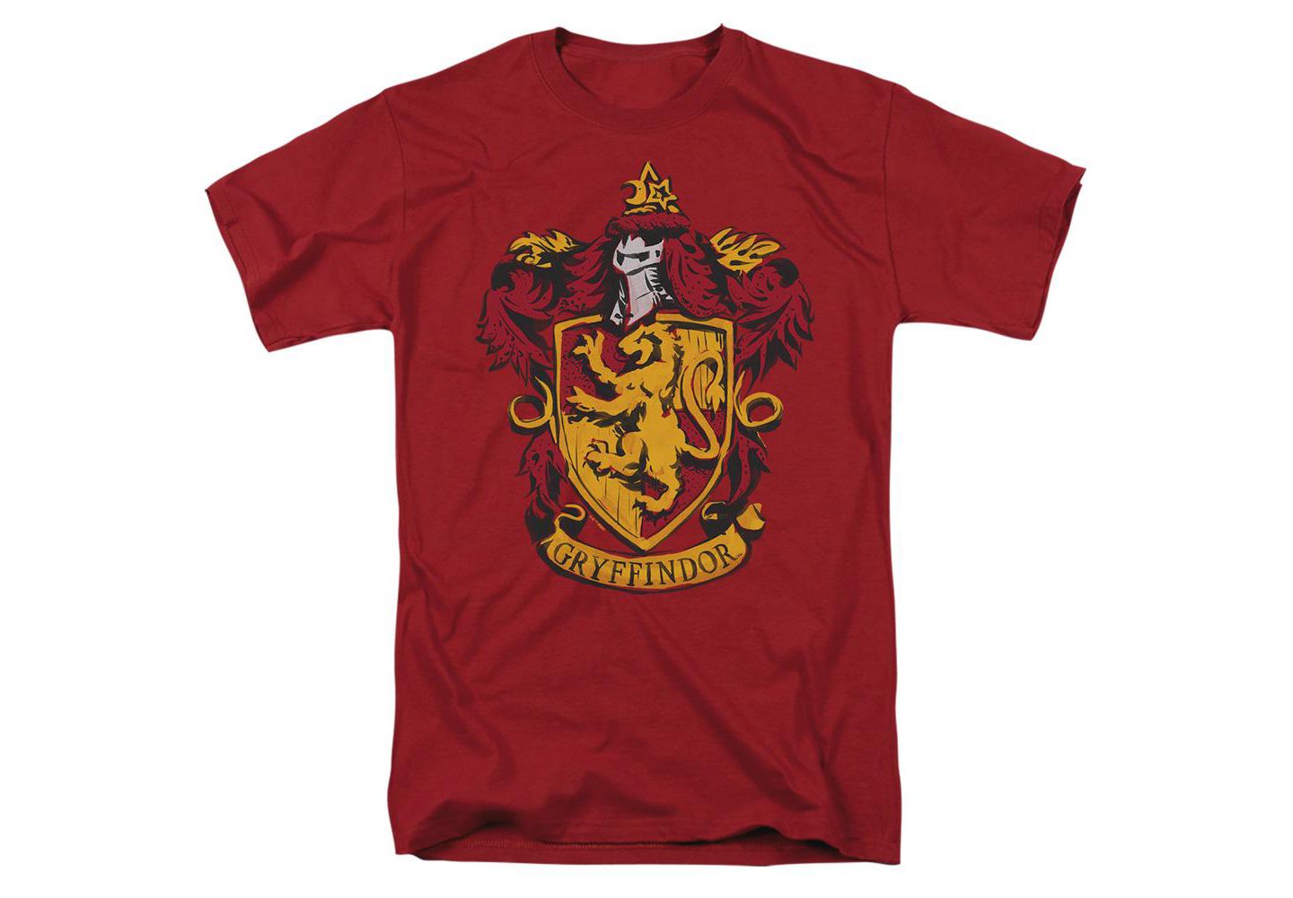 Мужская футболка Harry Potter Drawn Gryffindor Crest, цвет: Красный — фото 1
