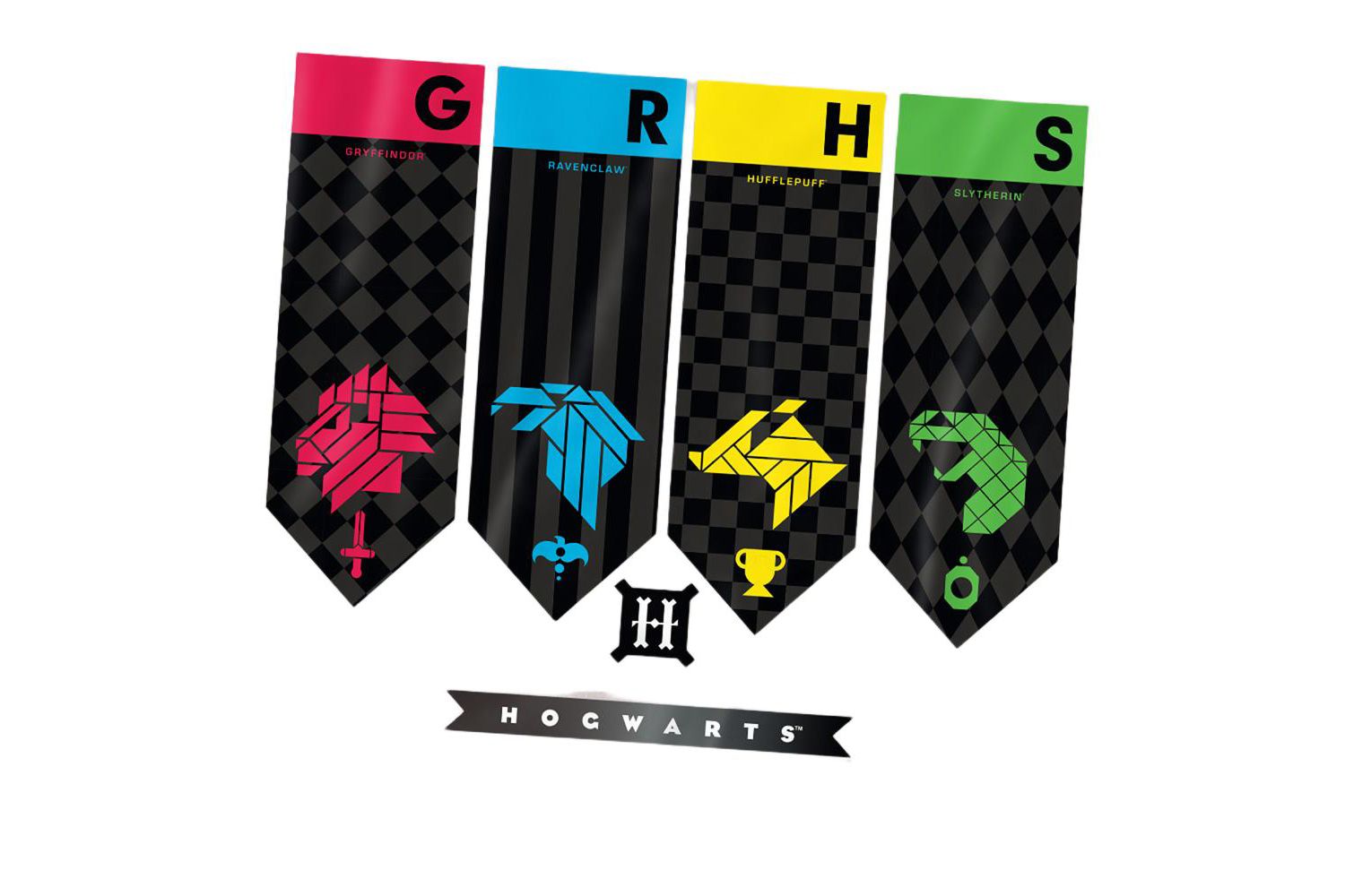 Men's Hogwarts House Banners T Shirt