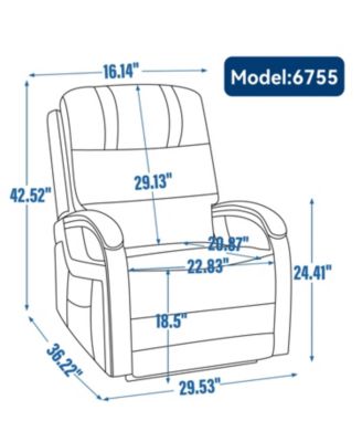 Power Lift Recliner Chair with Heat & Massage