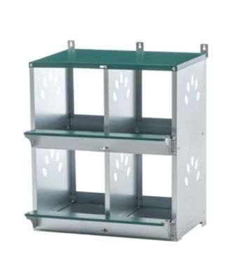 Chicken Nesting Boxes - 4 Compartment Wall Mount