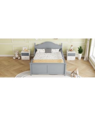 Kids Full Size Wood Platform Bed