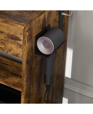 Streamdale Vanity Table with LED Lights, Outlet, Stool - Compact Dressing Desk (Vintage