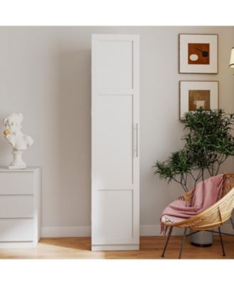 Streamdale White Kitchen Pantry Cabinet with Doors & Shelves